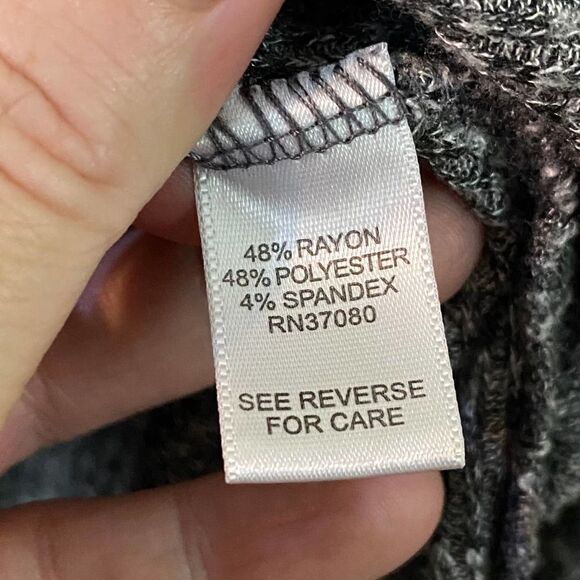 Cato Hi Lo Long Drape Cross Over Neck Sweater Size XL - Picture 7 of 7